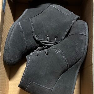 Toms Women's Black Lace Up Boots